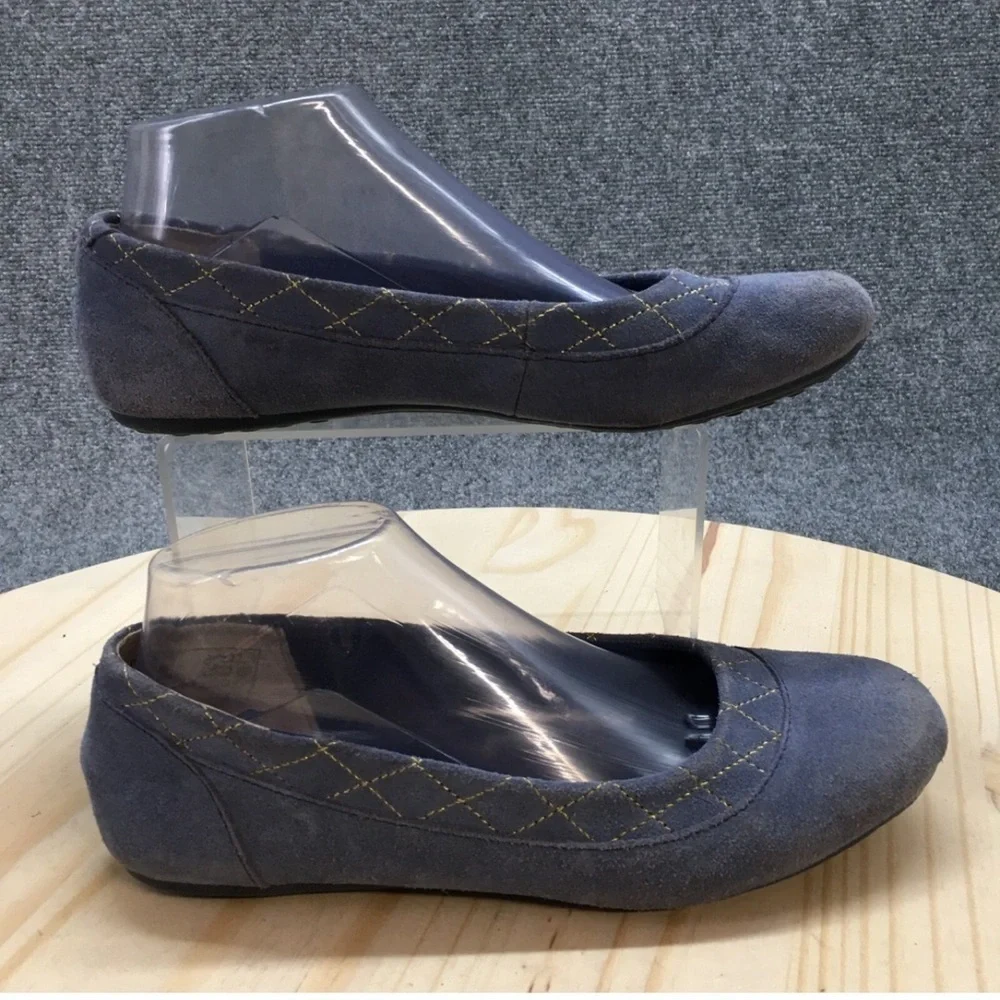 Lands' End Women's Quilted Blue Flats NWOT